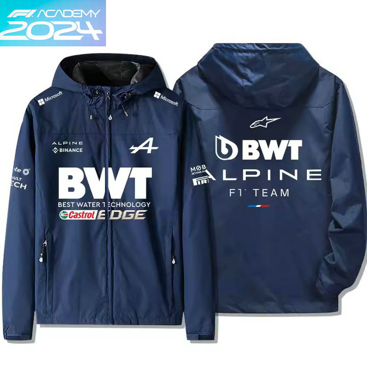 2024 Veste Imperméable Alpine F1 Team BWT Coupe-vent Homme